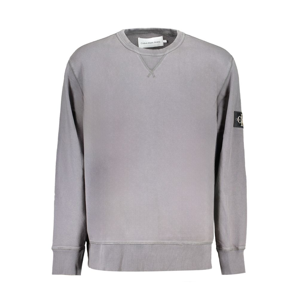 Pull en coton gris pour homme Calvin Klein