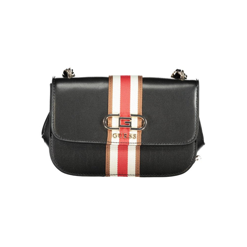 Guess Jeans Nelka Black Handbag - Élégance et Fonctionnalité