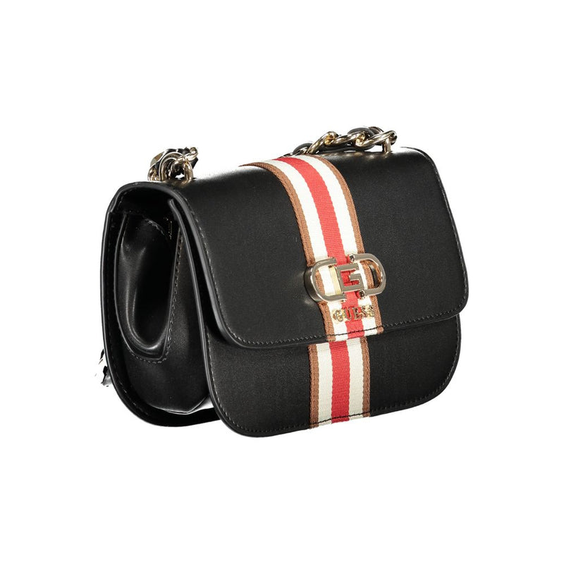 Guess Jeans Nelka Black Handbag - Élégance et Fonctionnalité