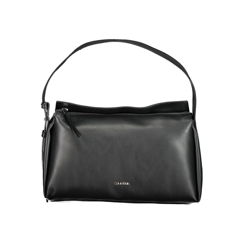 Calvin Klein Black Polyester Handbag - Élégance et Durabilité