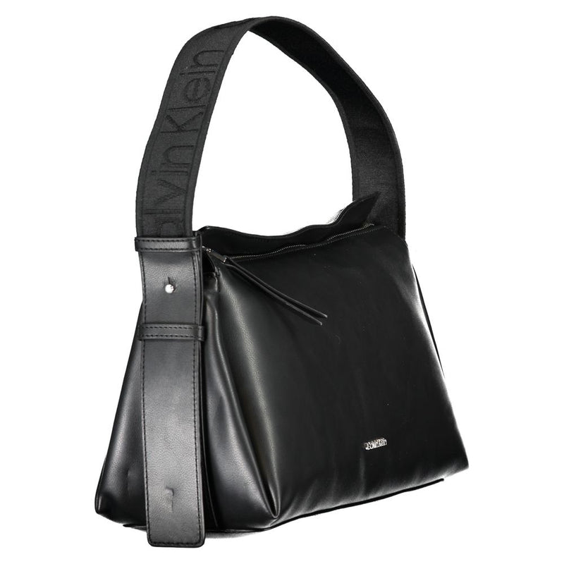 Calvin Klein Black Polyester Handbag - Élégance et Durabilité