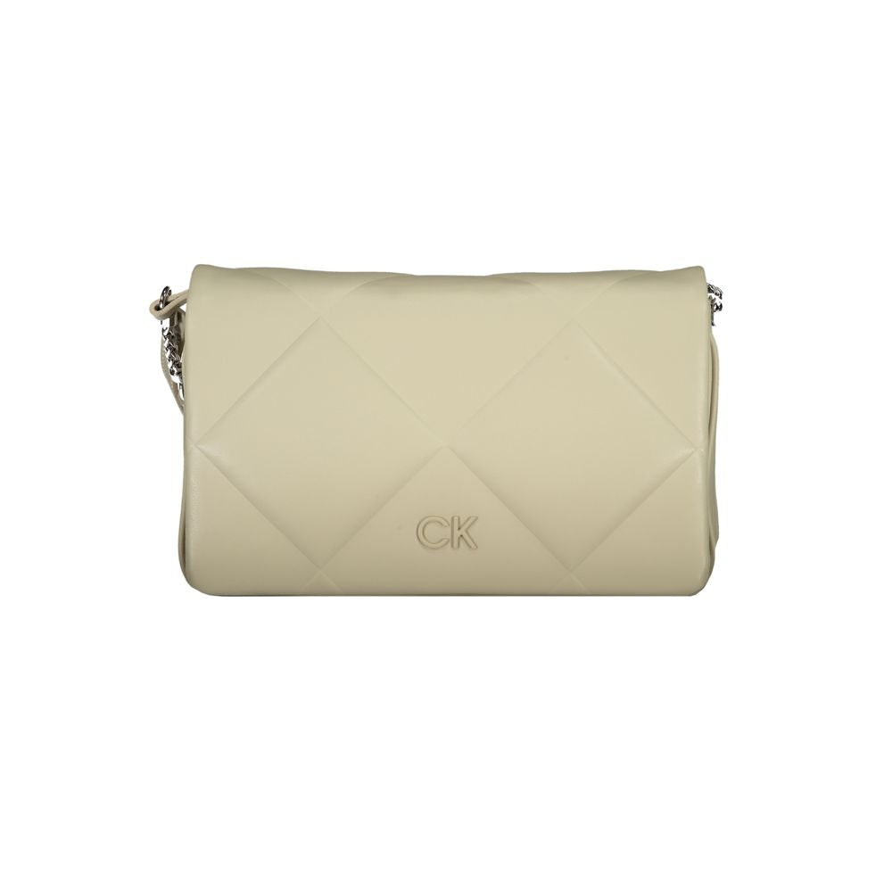 Calvin Klein Beige Cotton Handbag - Stylish and Functional Accessory
