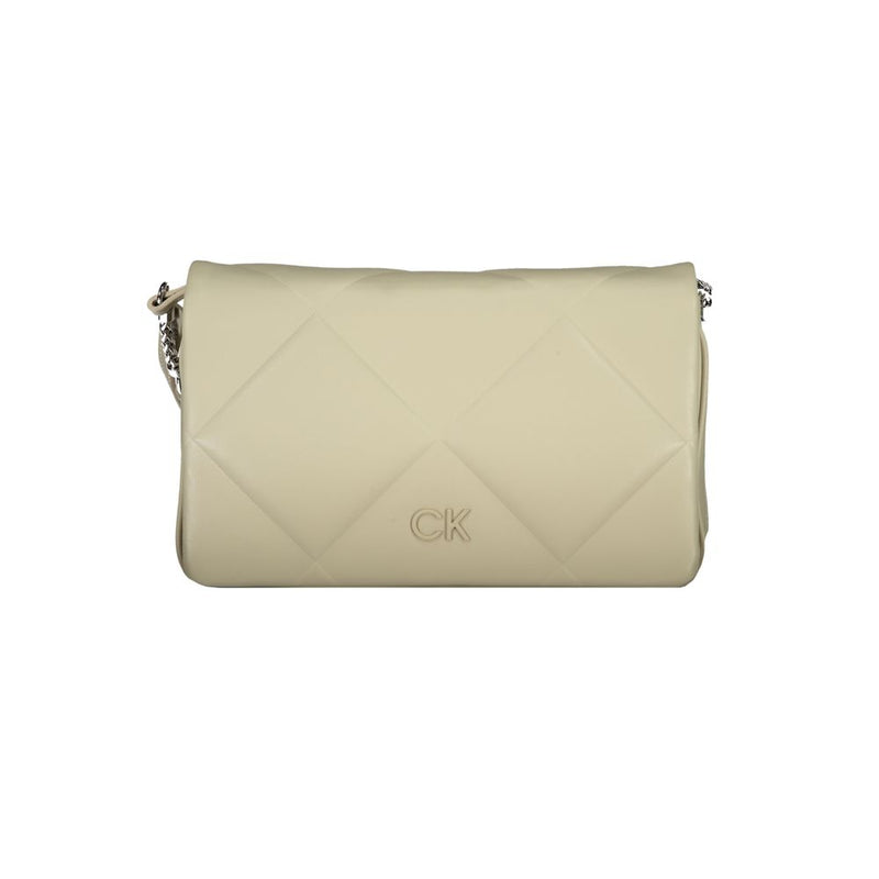 Calvin Klein Sac à main en coton beige - Élégance et fonctionnalité