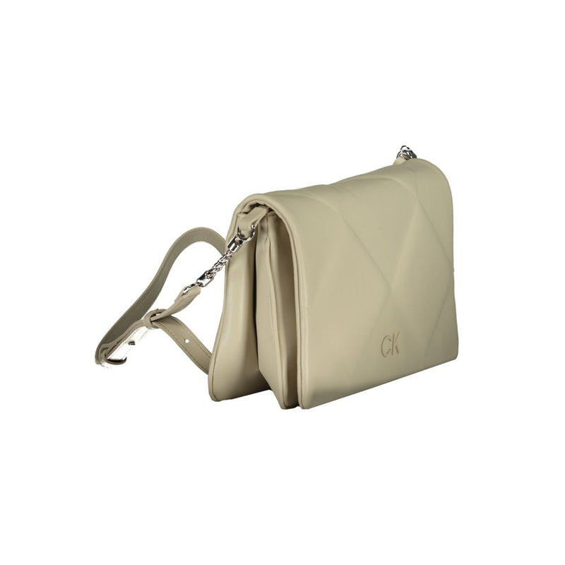 Calvin Klein Sac à main en coton beige - Élégance et fonctionnalité
