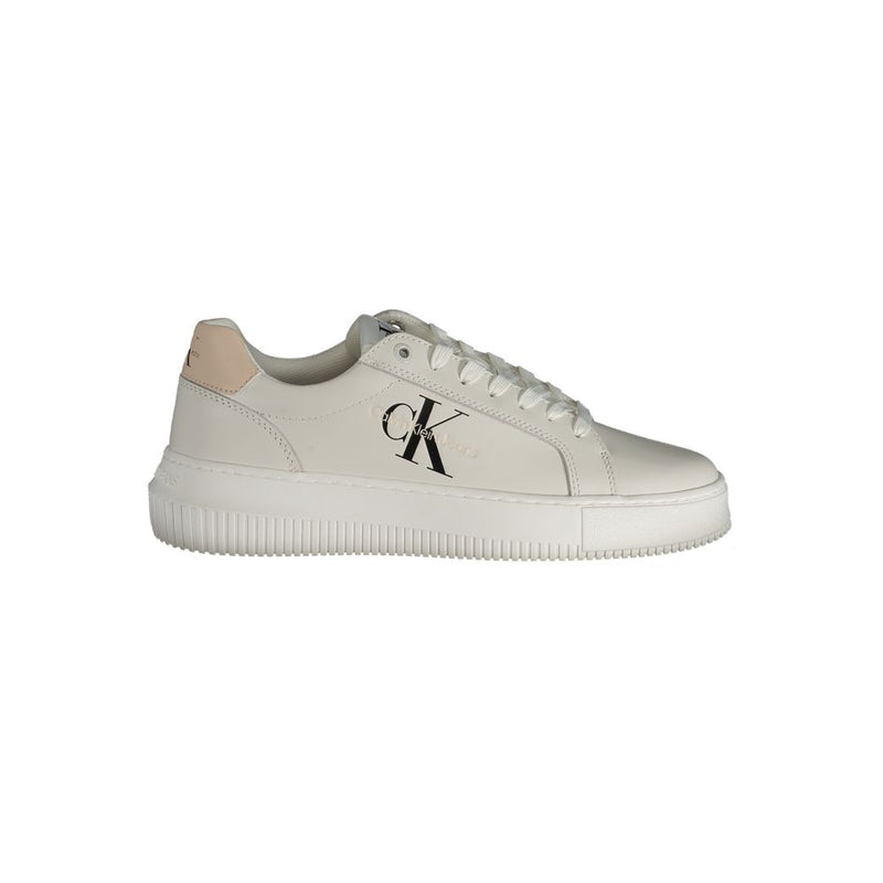 Calvin Klein White Polyester Sneaker for Women - Sustainable Style
