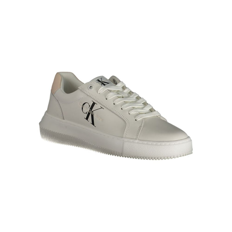 Calvin Klein White Polyester Sneaker for Women - Sustainable Style