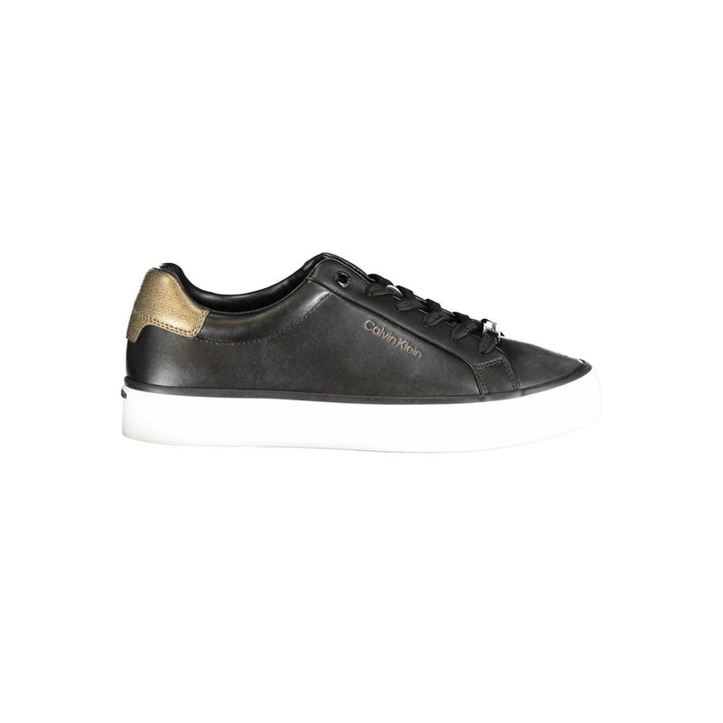 Calvin Klein Black Polyester Sneaker - Élégance et Confort