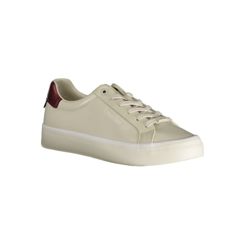 Sneakers Beige en Polyester Calvin Klein - Chaussures Sport Chic