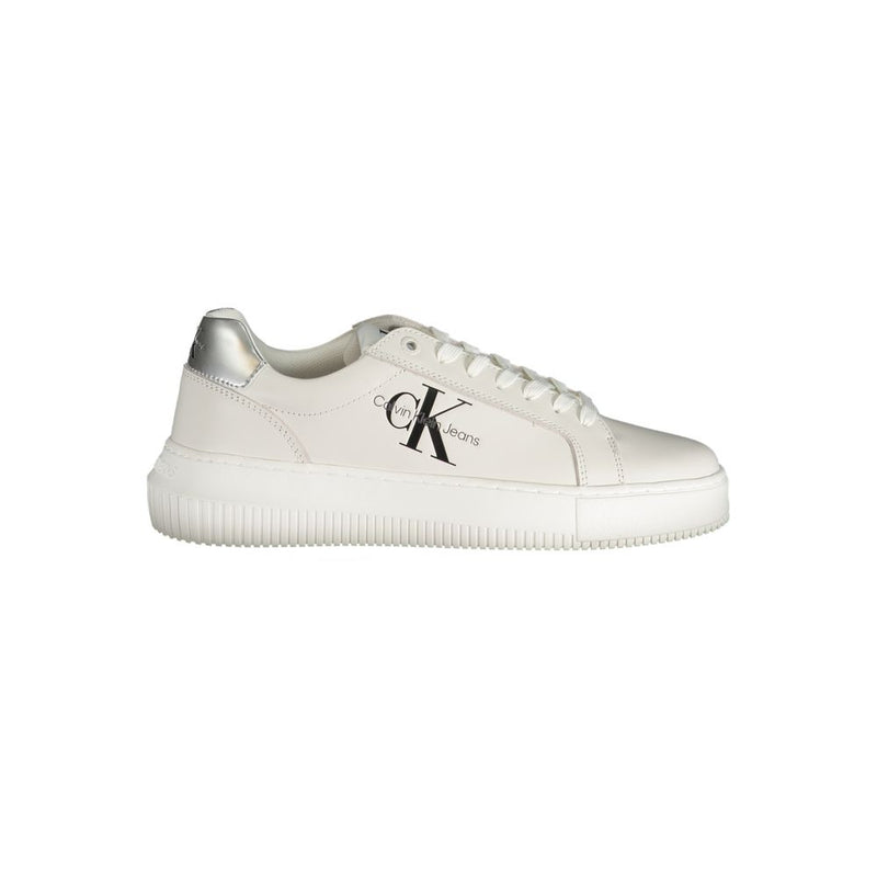 Calvin Klein White Polyester Sneaker for Women
