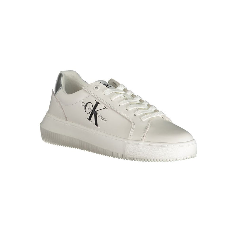 Calvin Klein White Polyester Sneaker for Women