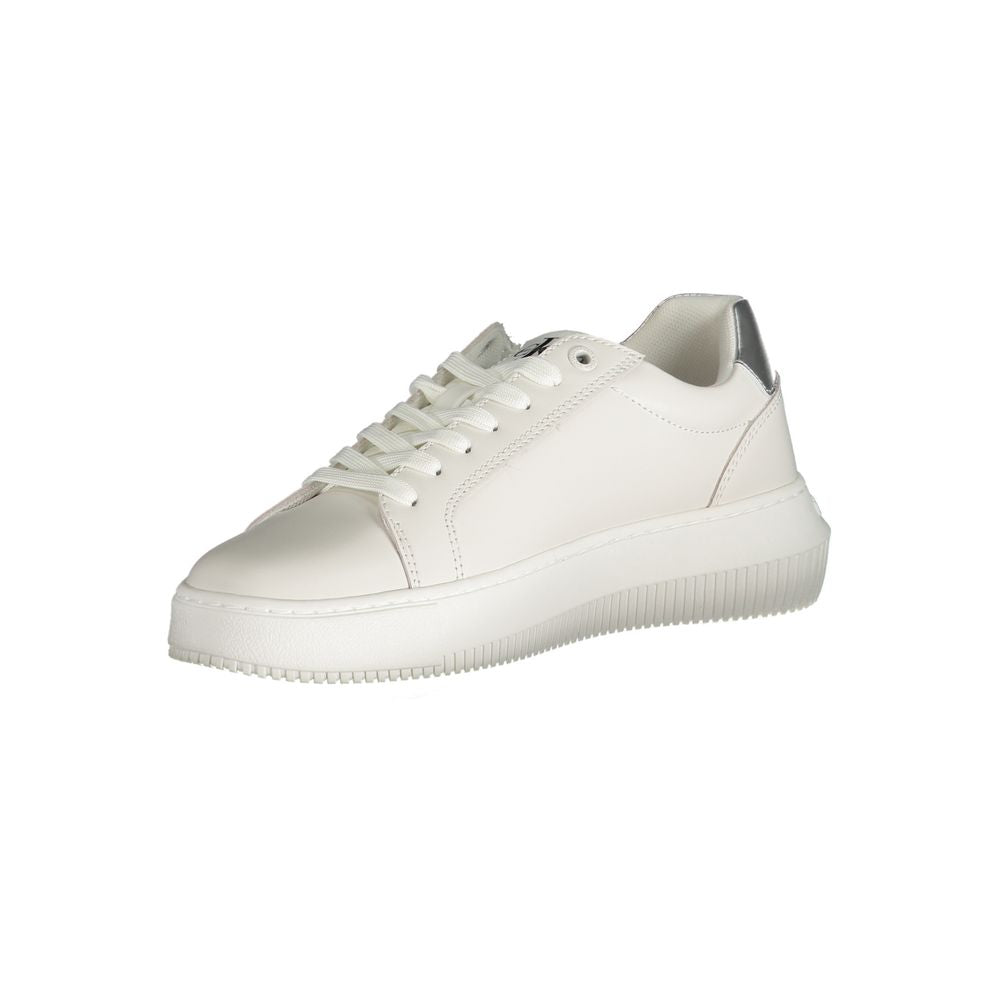 Calvin Klein White Polyester Sneaker for Women