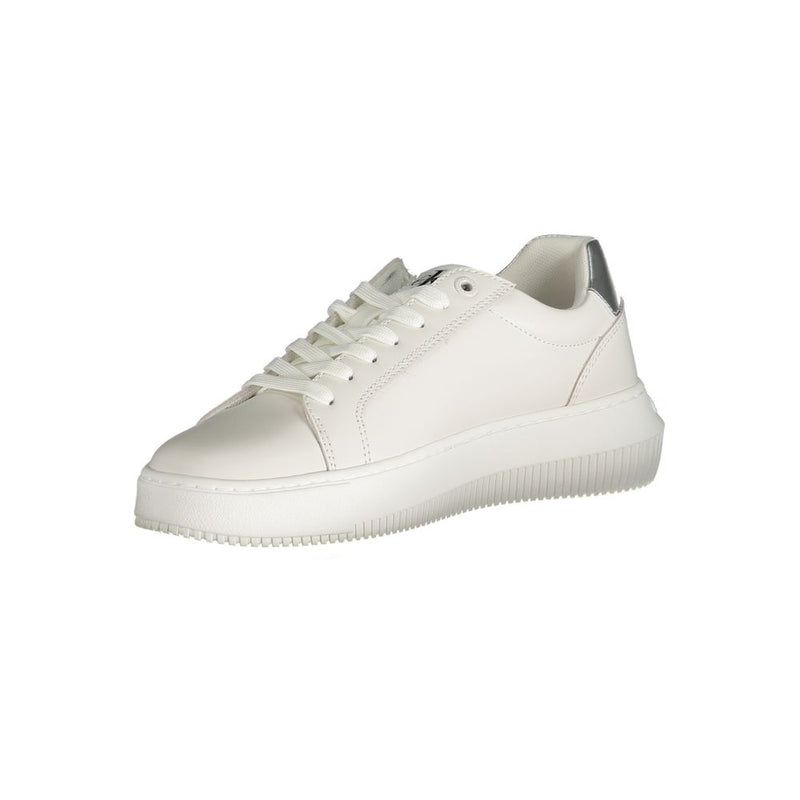 Calvin Klein White Polyester Sneaker for Women