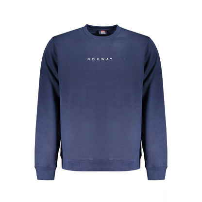 Pull en coton bleu pour homme, Norvège 1963