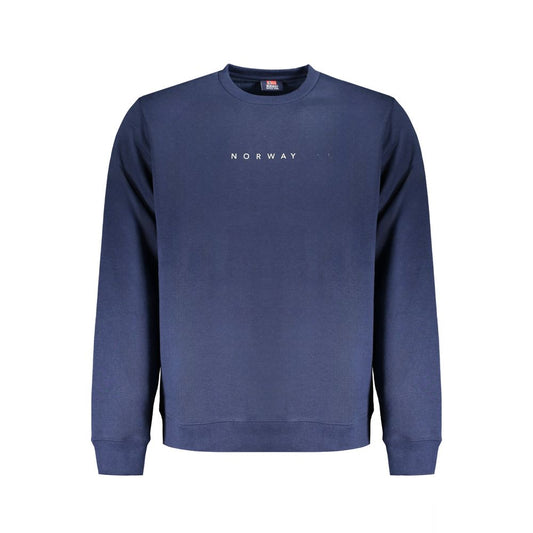 Pull en coton bleu pour homme, Norvège 1963