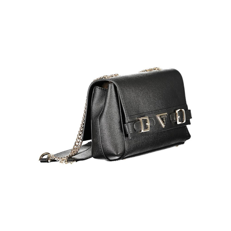 Guess Jeans Black ECO ALI Handbag for Women - Chic & Eco-Friendly