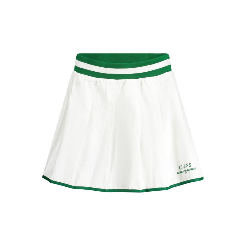 Guess Jeans White Polyester Women Skirt - Chic and Trendy