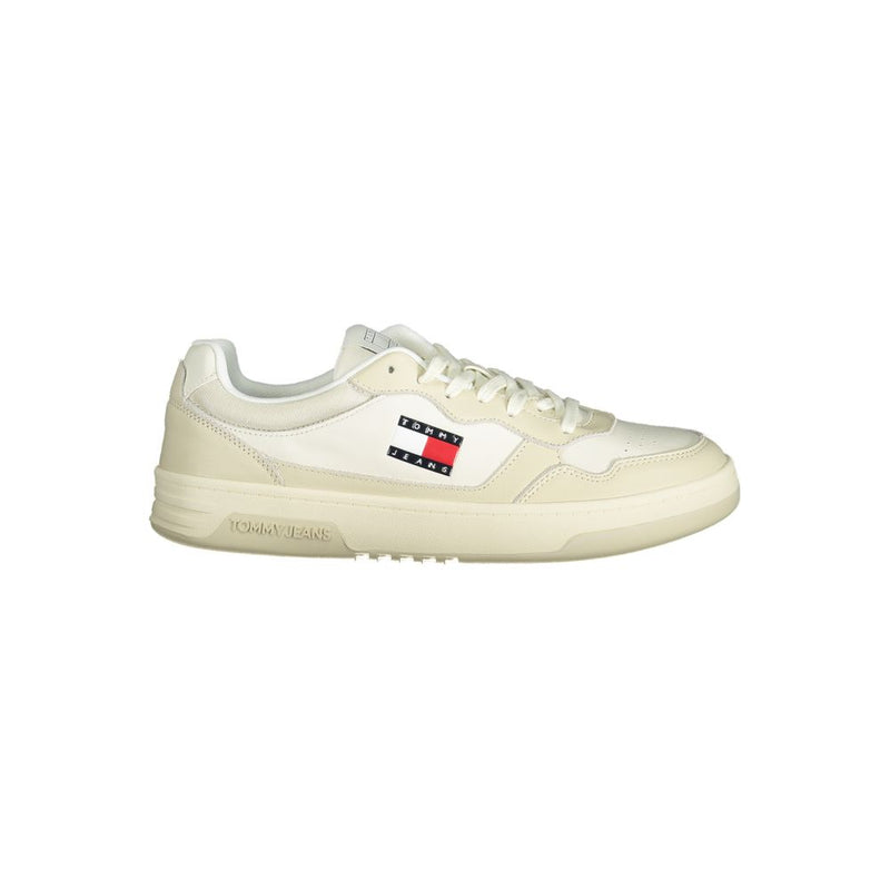 Tommy Hilfiger Beige Polyethylene Men Sneaker - Stylish Comfort