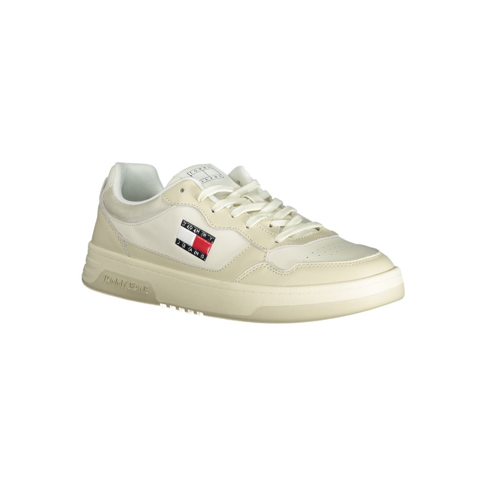 Tommy Hilfiger Beige Polyethylene Men Sneaker - Stylish Comfort