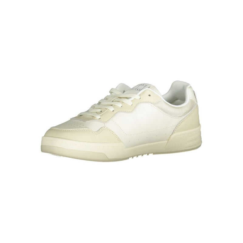 Tommy Hilfiger Beige Polyethylene Men Sneaker - Stylish Comfort