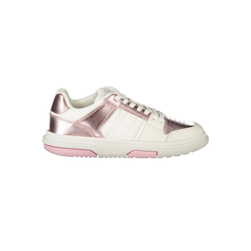 Tommy Hilfiger Sneakers Femmes Blanches avec Détails Roses