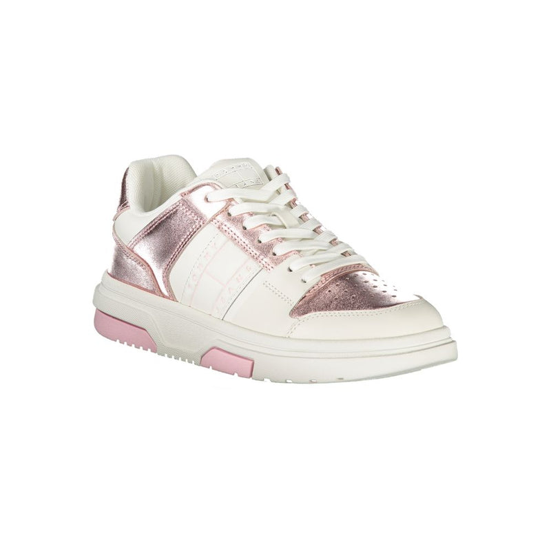 Tommy Hilfiger Sneakers Femmes Blanches avec Détails Roses