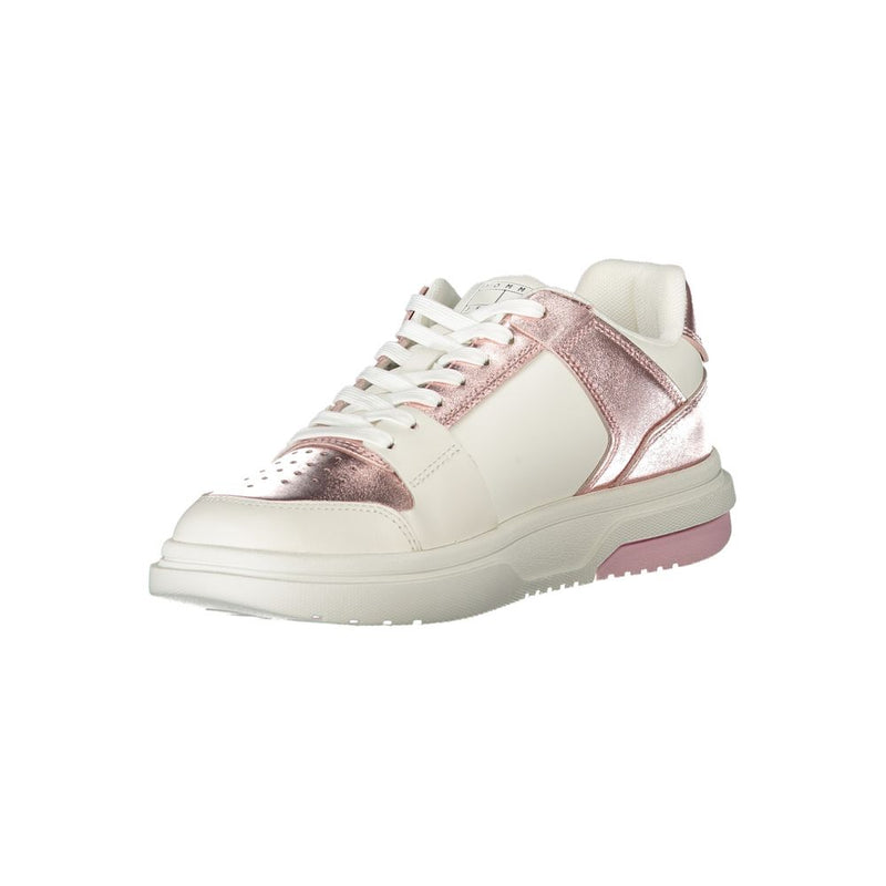 Tommy Hilfiger Sneakers Femmes Blanches avec Détails Roses
