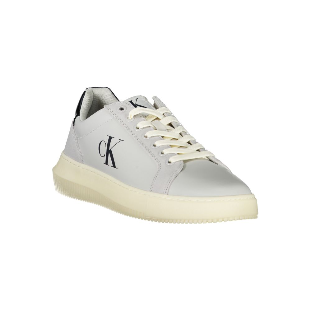 Calvin Klein Brown Leather Men Sneaker - Stylish & Sustainable