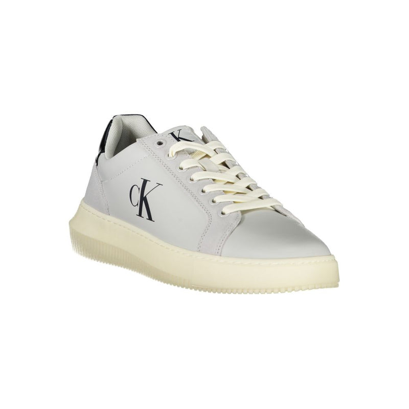 Calvin Klein Brown Leather Men Sneaker - Stylish & Sustainable