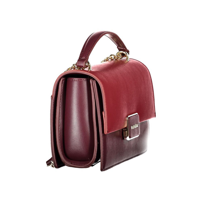 Mario Valentino Red Polyethylene Chain Shoulder Handbag