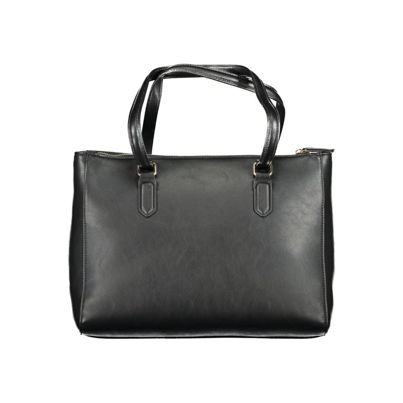 Mario Valentino Black Polyethylene Handbag for Women - Chic & Functional