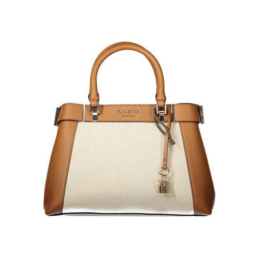 Sac à main Guess Jeans en coton marron pour femme