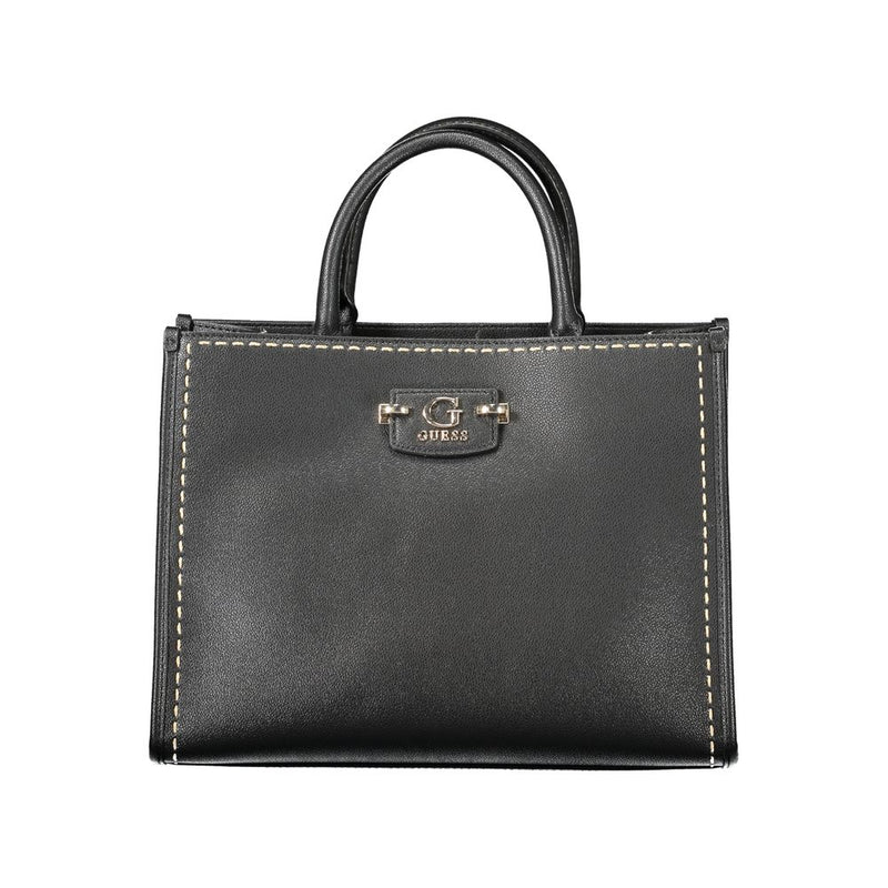 Guess Jeans Black Polyethylene Handbag for Women - Stylish & Functional