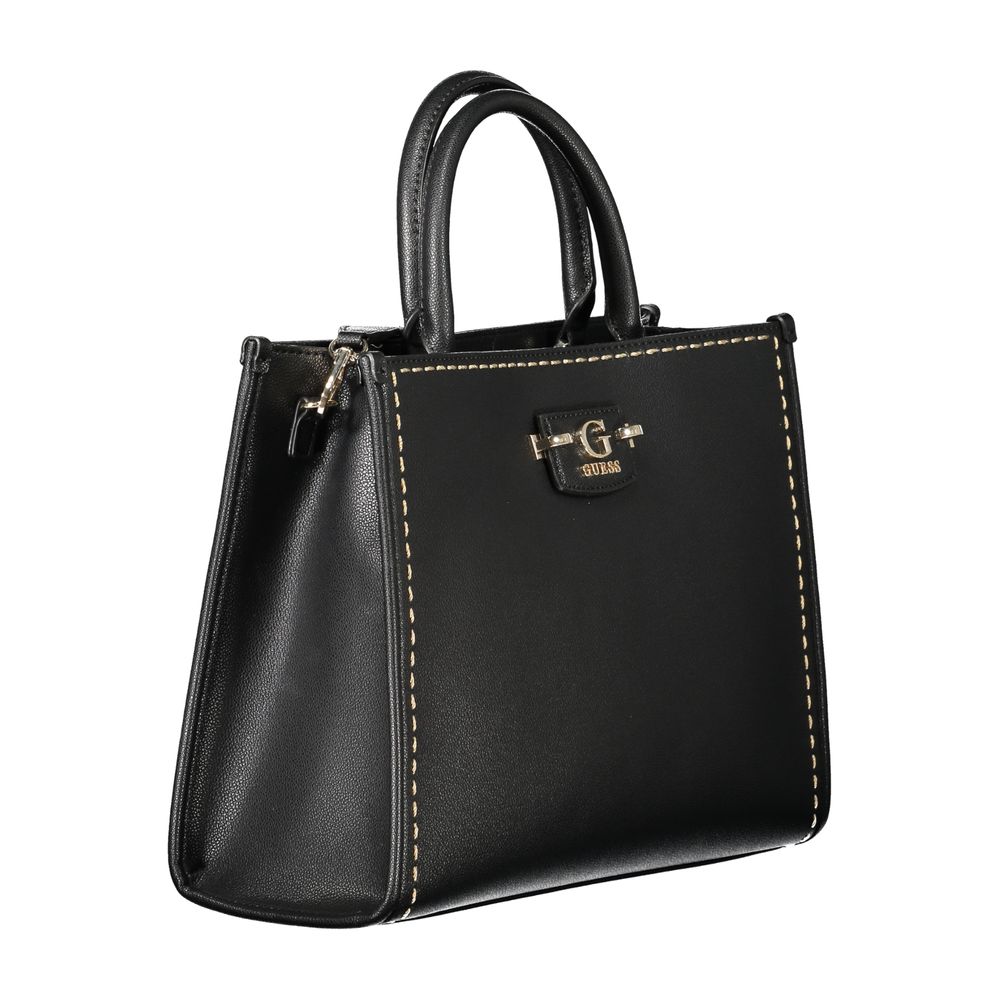Guess Jeans Black Polyethylene Handbag for Women - Stylish & Functional