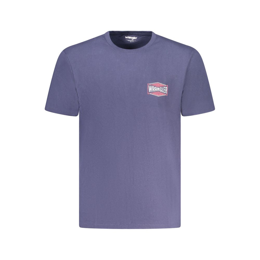 T-shirt en coton bleu Wrangler