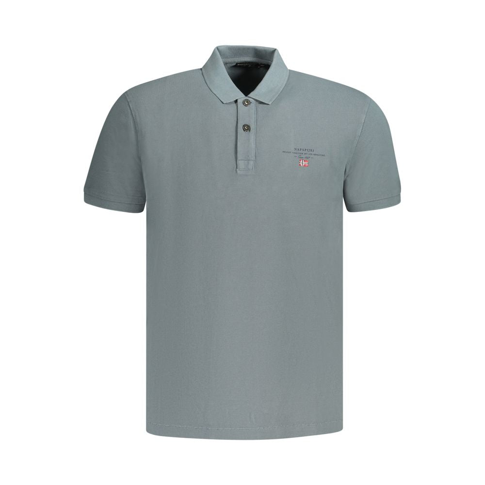 Polo homme en coton gris Napapijri