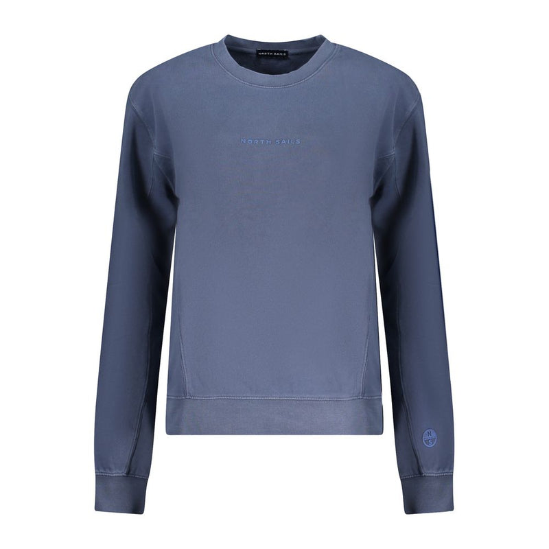 North Sails Blue Cotton Women Sweater - Casual Chic Style