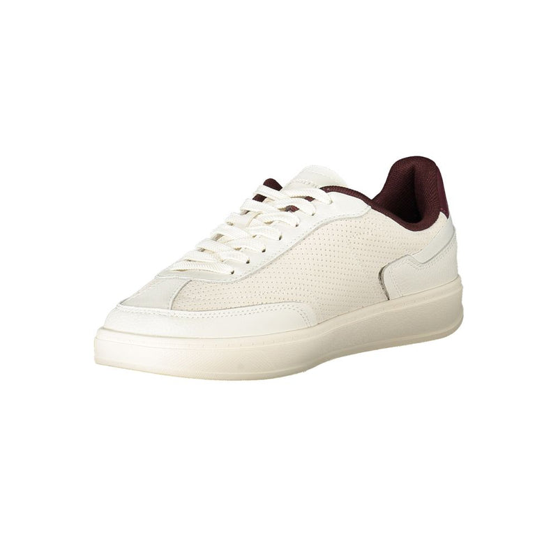 Tommy Hilfiger Beige Leather Women Sneaker - Élégance et Confort
