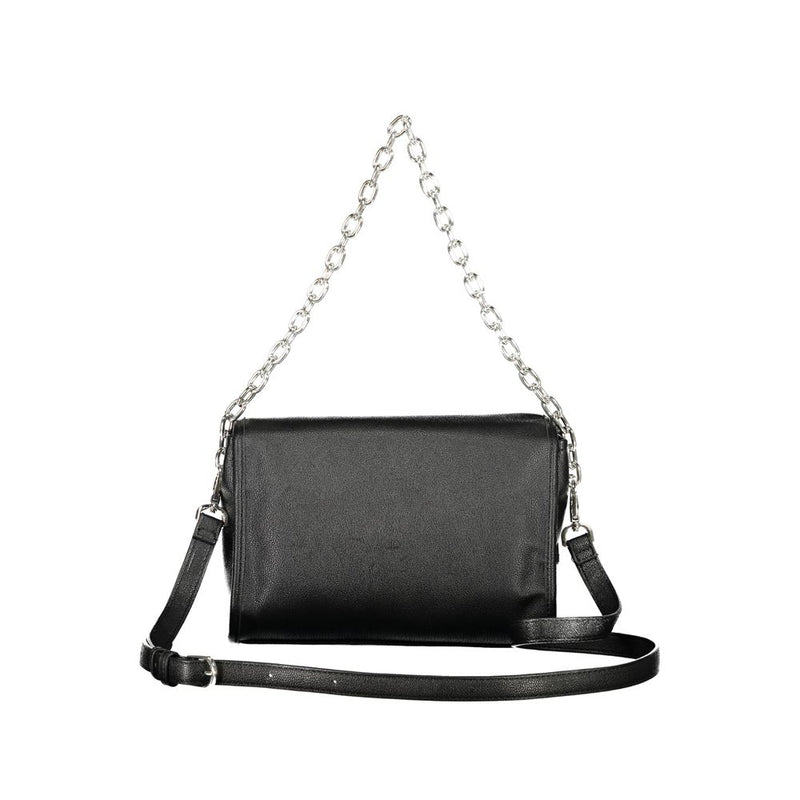 Mario Valentino Black Polyethylene Handbag - Chic & Sustainable