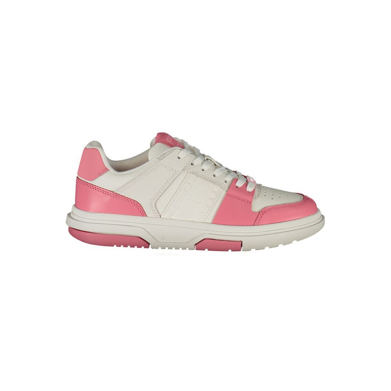 Tommy Hilfiger Pink Leather Women Sneaker - Stylish Comfort