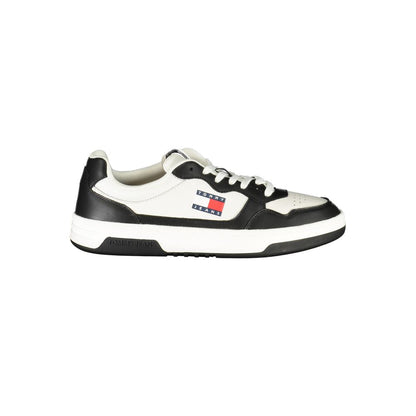 Tommy Hilfiger Black Leather Men Sneaker
