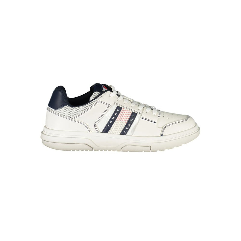 Tommy Hilfiger Blue Leather Men Sneaker - Élégance et Confort