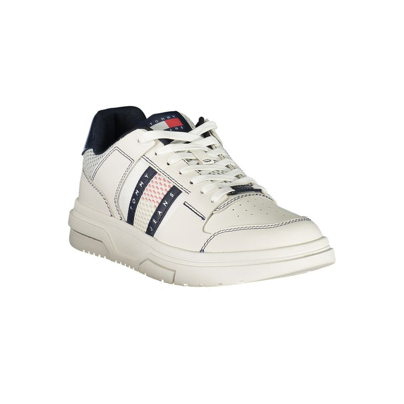 Tommy Hilfiger Blue Leather Men Sneaker - Élégance et Confort