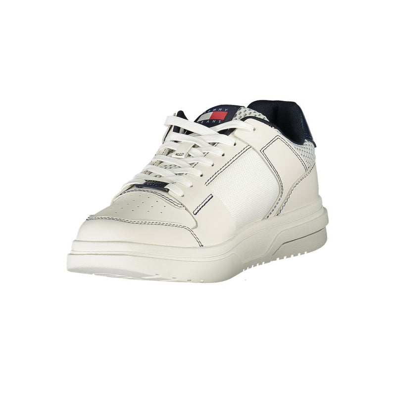 Tommy Hilfiger Blue Leather Men Sneaker - Élégance et Confort