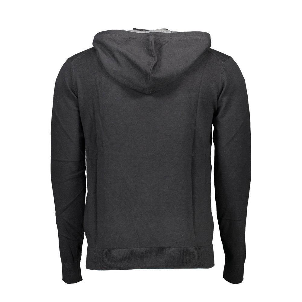Cardigan homme en coton noir US POLO ASSN.