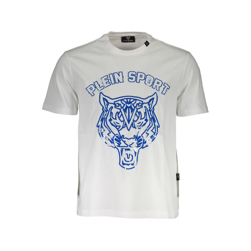 Plein Sport wit katoenen heren T-shirt