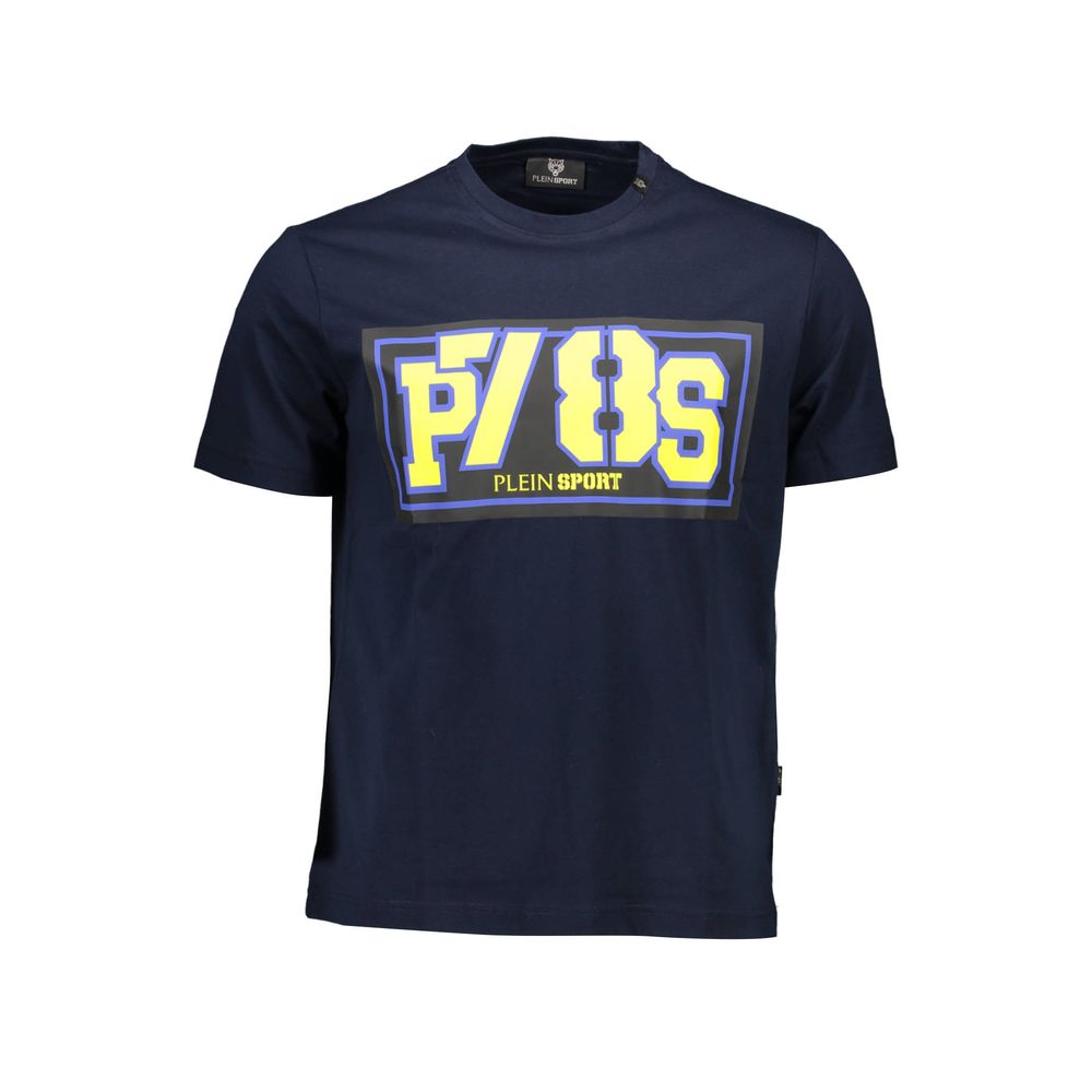 T-shirt homme en coton bleu Plein Sport