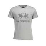 T-shirt homme en coton marron La Martina