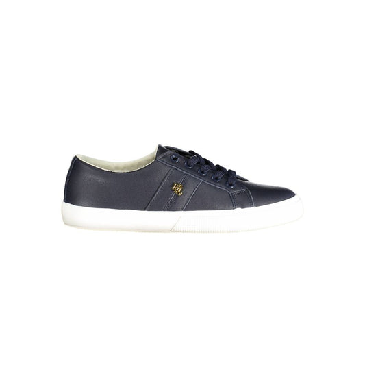 Ralph Lauren Blue Leather Women Sneaker - Stylish & Comfortable