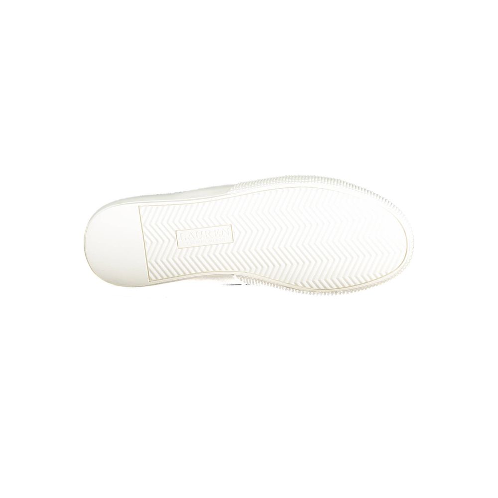 Ralph Lauren Blue Leather Women Sneaker - Style and Comfort Combined