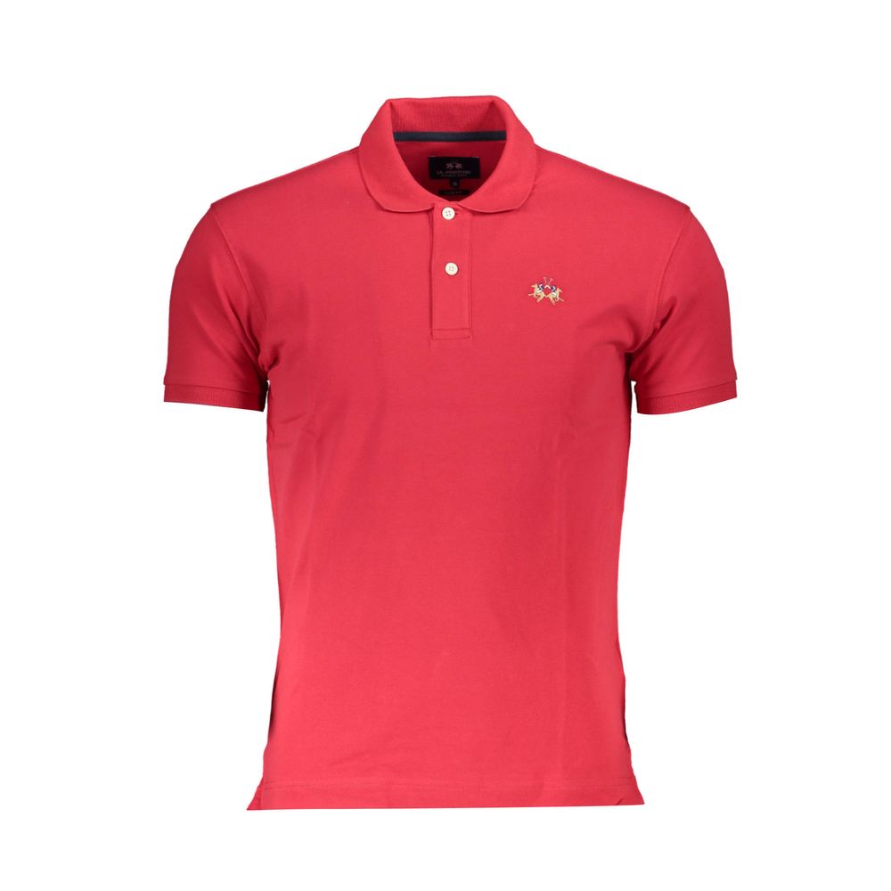Polo La Martina en coton rouge pour homme
